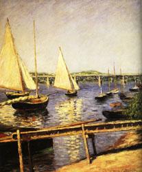 Gustave Caillebotte Sail Boats at Argenteuil Sweden oil painting art
